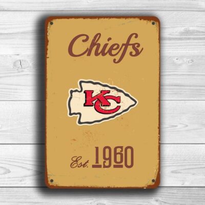 Kansas City Chiefs Logo Sign