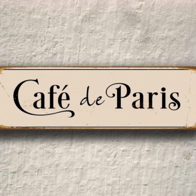 Cafe De Paris Sign