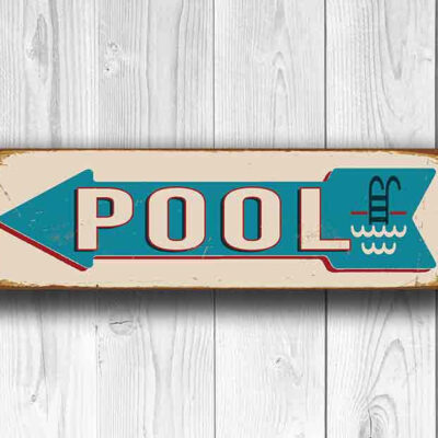 Pool Direction Sign