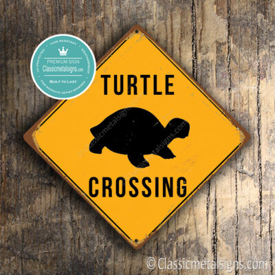 Turtle Crossing Sign