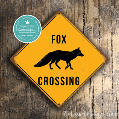 Fox Crossing sign