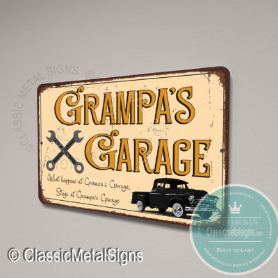 grampas-garage-signs