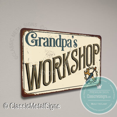 Grandpa's Workshop Sign