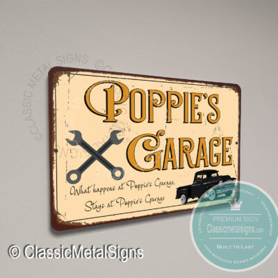 Poppieâ€™s Garage Signs