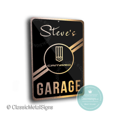Custom Camaro Garage Signs