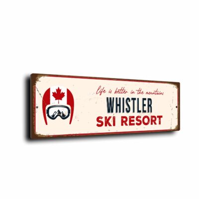 Canadian Ski Resort Signs