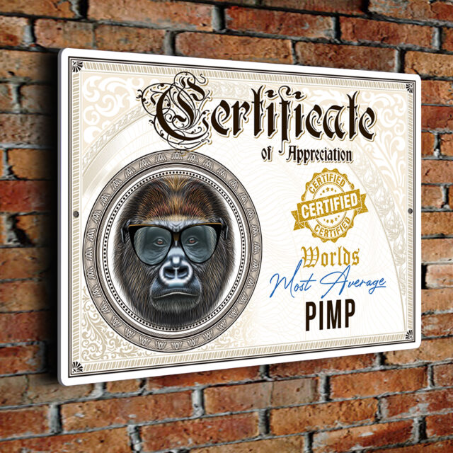 Pimp Form Fun Pimp Certificate | Pimp Certificates | Pimp Gifts