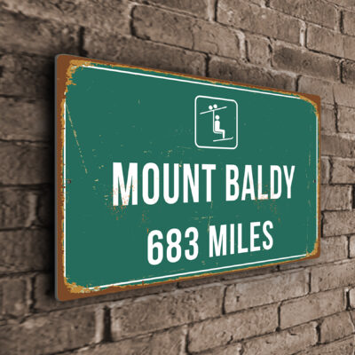 Mount Baldy Ski Resort Distance Sign