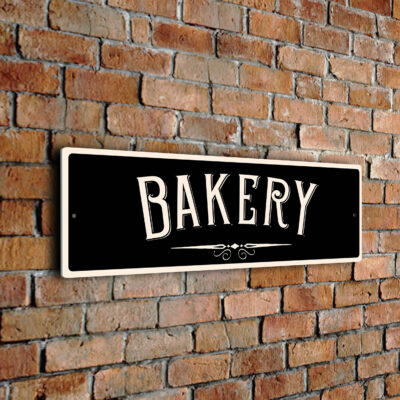 Black Bakery Sign