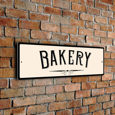 Cream Bakery Sign