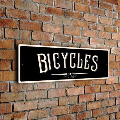 Black Bicycles Sign