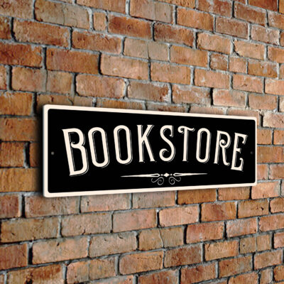Black Bookstore Sign