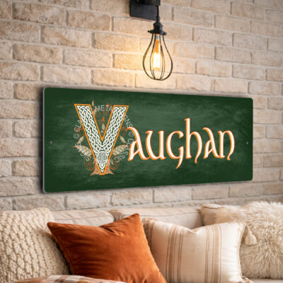 Personalized Celtic Design Family Name Sign