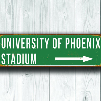 University of Phoenix Stadium Sign Vintage Style