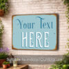Create Your Own Vintage Sign – Custom Design Text and Colors, UV Protected Full Color Print, Weatherproof Aluminum Composite, Indoor/Outdoor Use