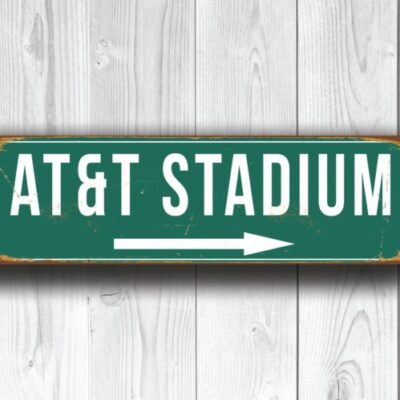 ATandT Stadium Sign Vintage style