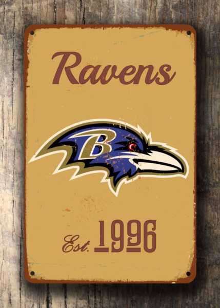 Baltimore Ravens Sign - Maryland Stadium Style Wall Hanging, Scuff Guarded Protective Layer, Purple Pain Theme, Sophisticated Interior Design Piece - Image 6
