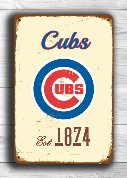 Chicago Cubs Sign - Retro Wrigley Field Home Accessory, Permanent Sun Resistant Shield, North Side Bar Display, Quality Professional Sports Signage - Image 6