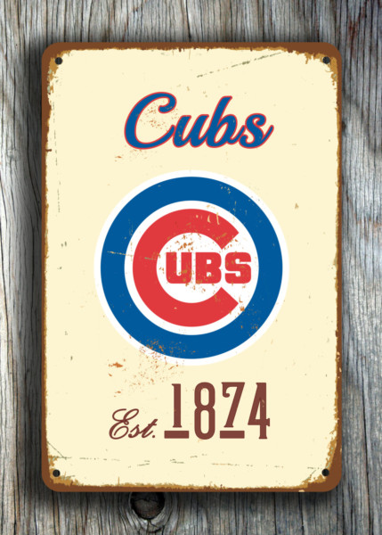 Chicago Cubs Sign - Retro Wrigley Field Home Accessory, Permanent Sun Resistant Shield, North Side Bar Display, Quality Professional Sports Signage - Image 8