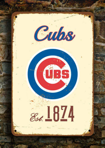 Chicago Cubs Sign - Retro Wrigley Field Home Accessory, Permanent Sun Resistant Shield, North Side Bar Display, Quality Professional Sports Signage - Image 9