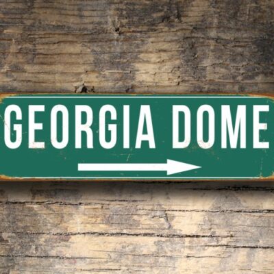 Georgia Dome Sign Vintage style