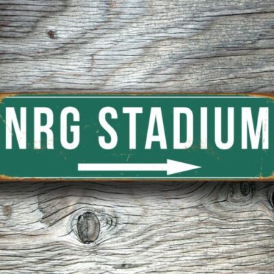 NRG Stadium Sign Vintage style