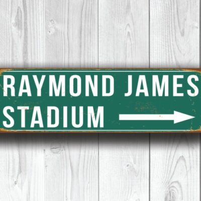 Raymond James Stadium Sign Vintage style