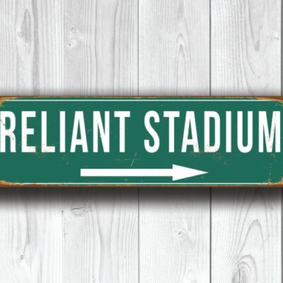 Reliant Stadium Sign Vintage style