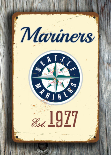 Seattle Mariners Sign - Vintage Style MLB Wall Decor, Full Color UV Protected Print, Established Year Baseball Plaque, Metal Man Cave Art - Image 6