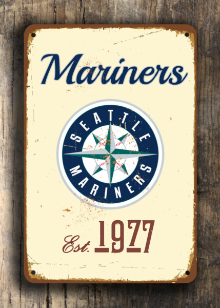 Seattle Mariners Sign - Vintage Style MLB Wall Decor, Full Color UV Protected Print, Established Year Baseball Plaque, Metal Man Cave Art - Image 8