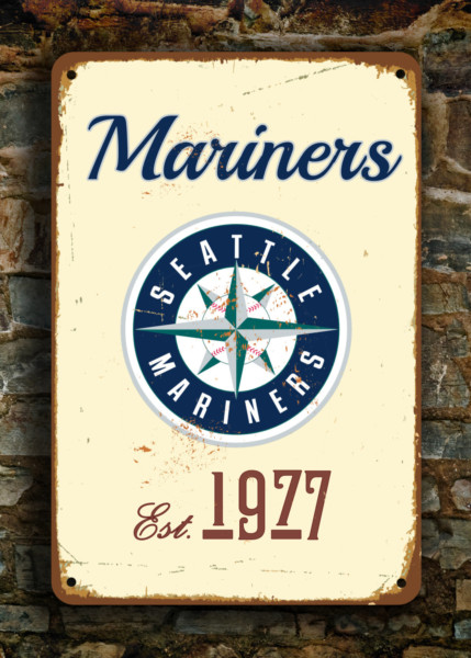 Seattle Mariners Sign - Vintage Style MLB Wall Decor, Full Color UV Protected Print, Established Year Baseball Plaque, Metal Man Cave Art - Image 9