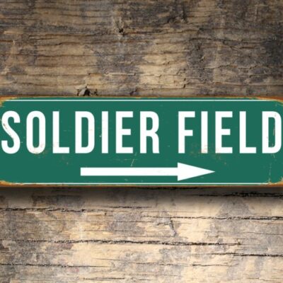 Soldier Field Sign Vintage style